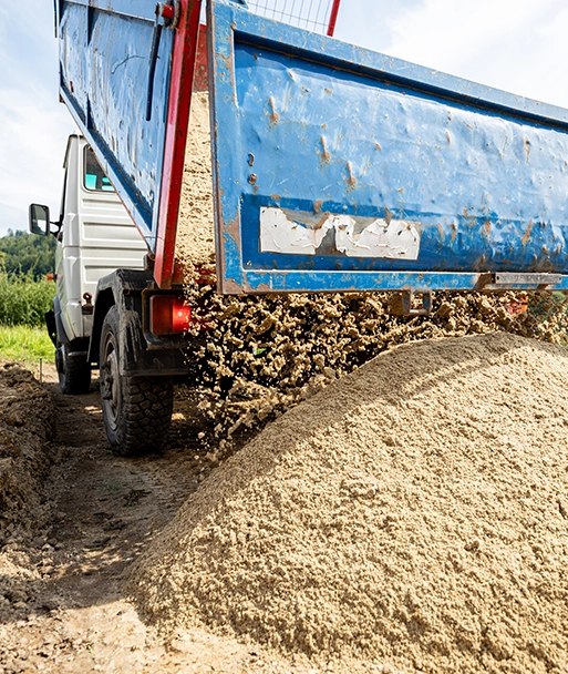 delivering sand